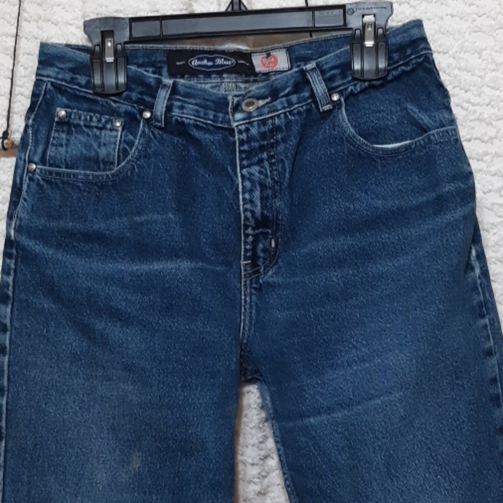 Womens ANCHOR BLUE Jeans Boot cut 13/14 classic basic Cotton - Picture 11 of 14